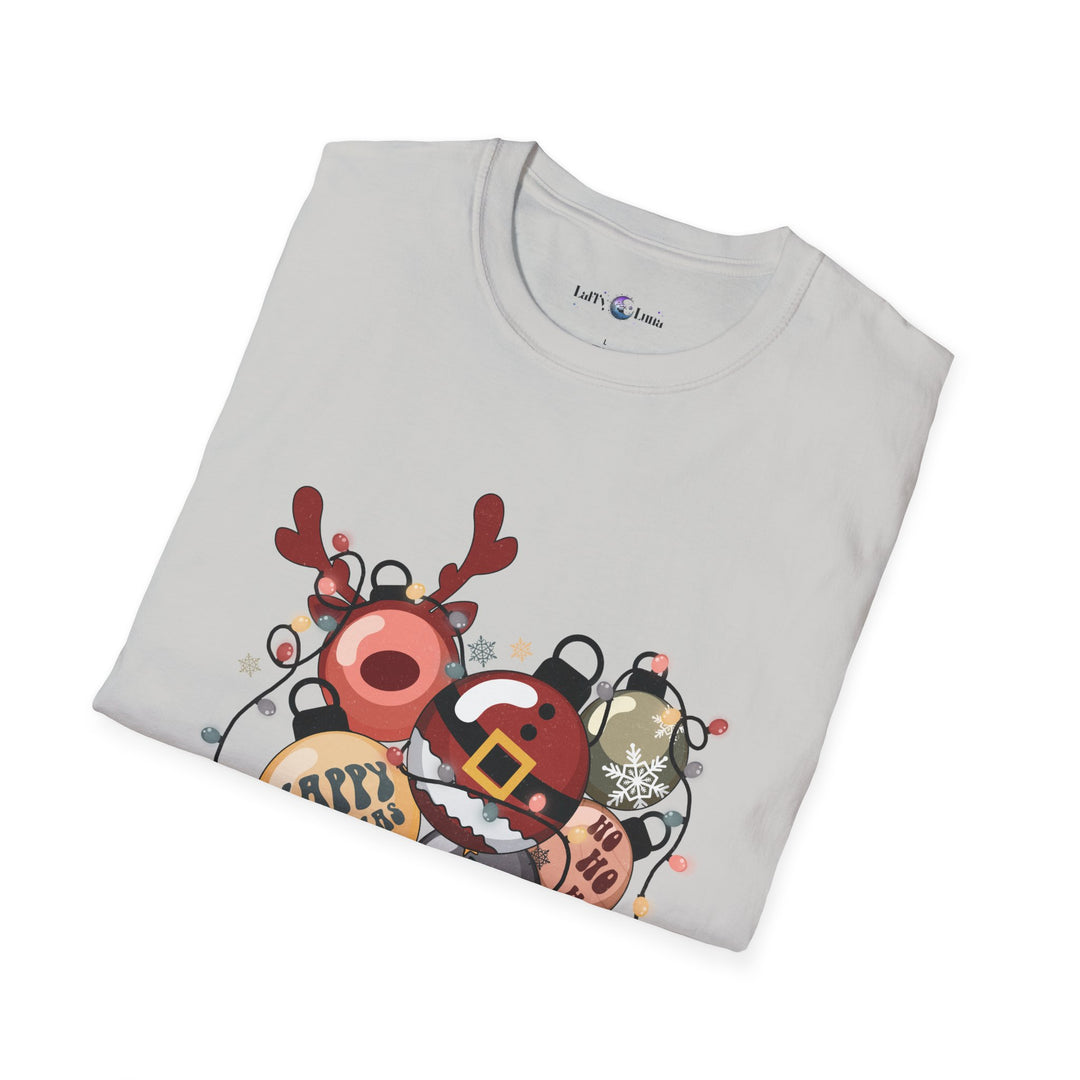 Festive Holiday Unisex Softstyle T-Shirt - Jolly Christmas Design - Perfect for Spreading Seasonal Joy and Christmas Cheer