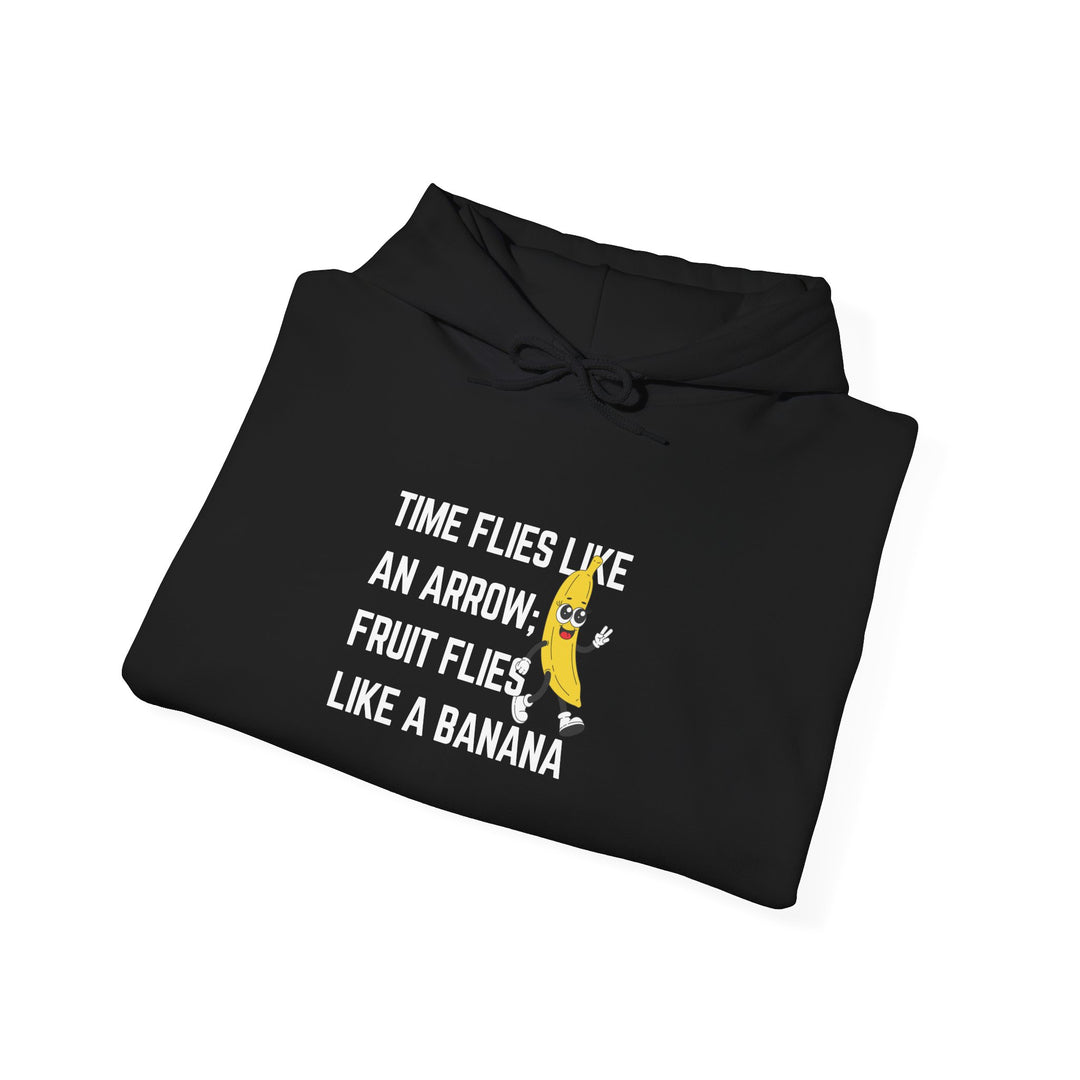 Funny Banana Hoodie, Casual Pullover, Gift for Friends, Unisex Sweatshirt, Light Humor Apparel, Quirky Quote Hoodie