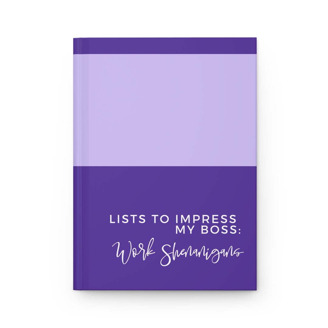 Purple Professional Hardcover Journal for Work: Lists to Impress My Boss - Stylish and Practical Office Accessory