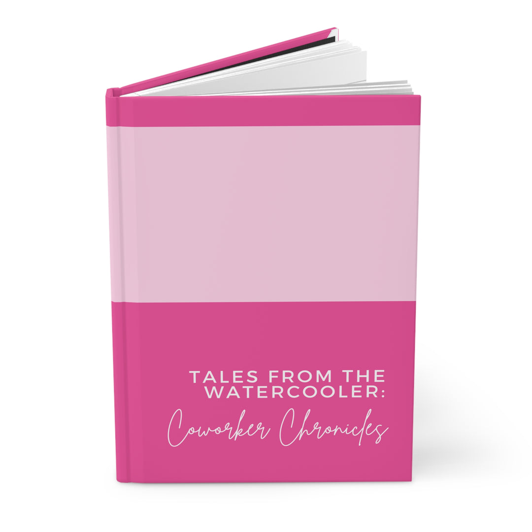 Coworker Chronicles Hardcover Journal - Pink Watercooler Tales - Perfect for Office Humor and Daily Reflections