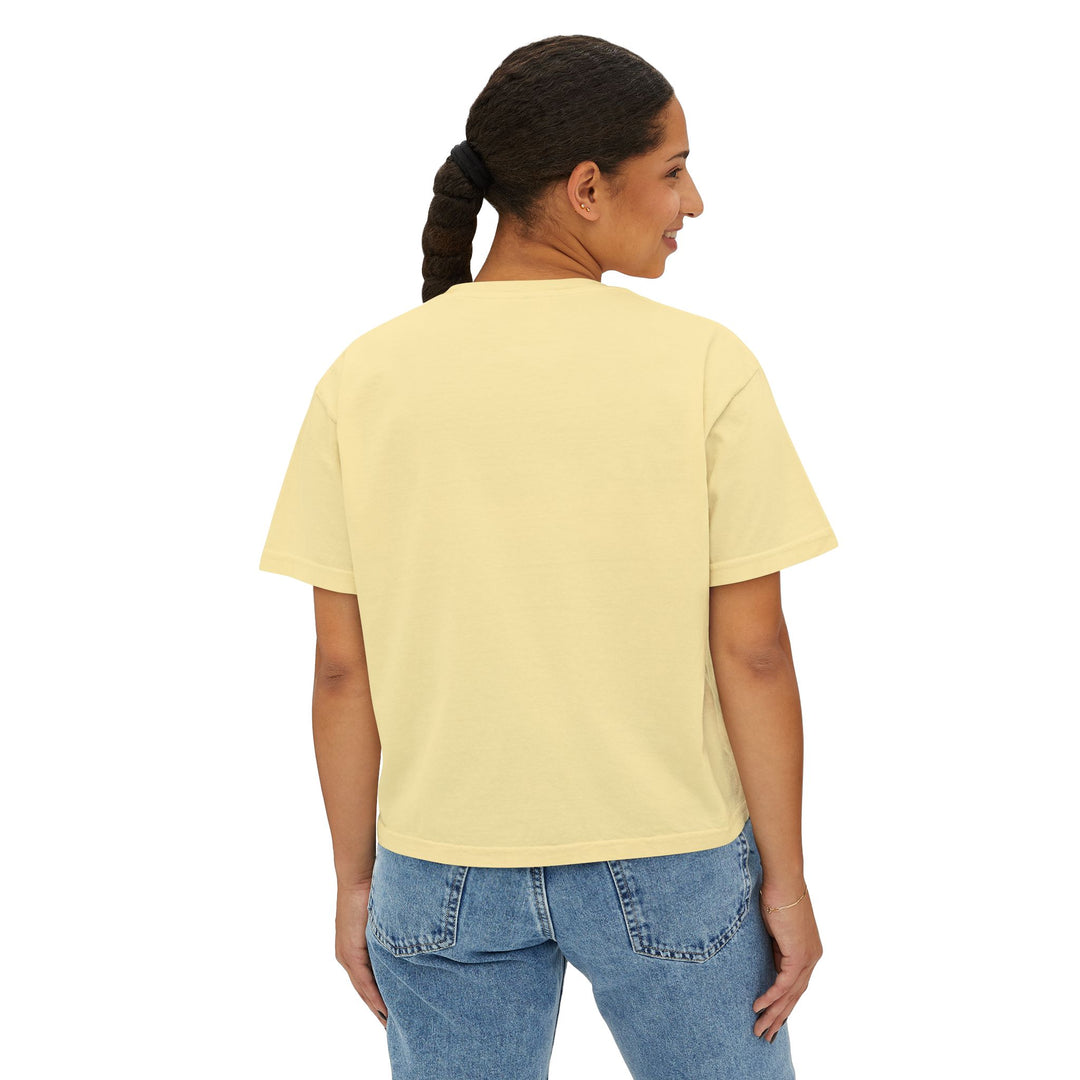 Kind Thoughts Boxy Tee, Women's Positive Affirmation Shirt, Sunshine Vibe Top, Gift for Garden Lovers, Spring Casual Wear