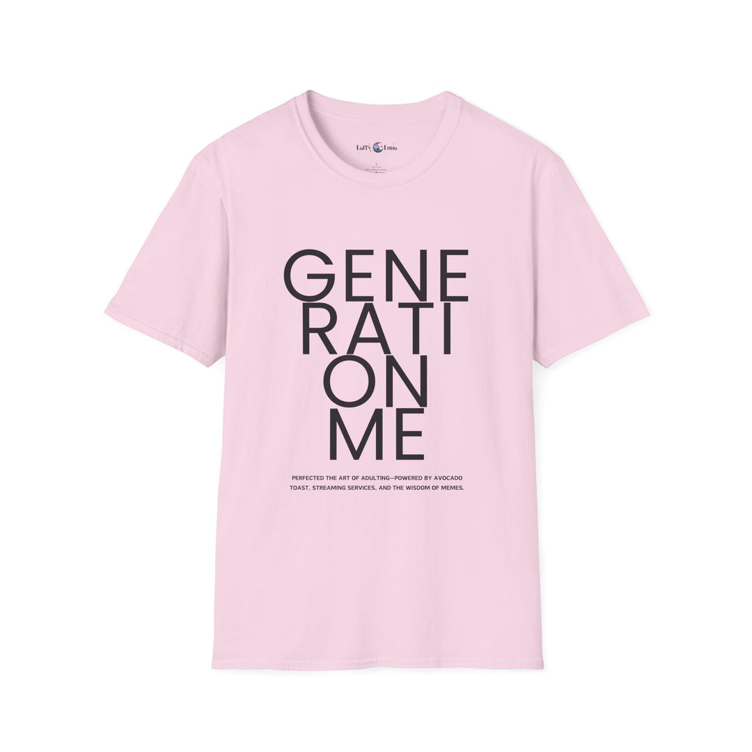 Unisex Softstyle T-Shirt - Generation Me Statement Tee - Inspirational Apparel for Comfort and Style - Perfect for Earth Day, Birthdays