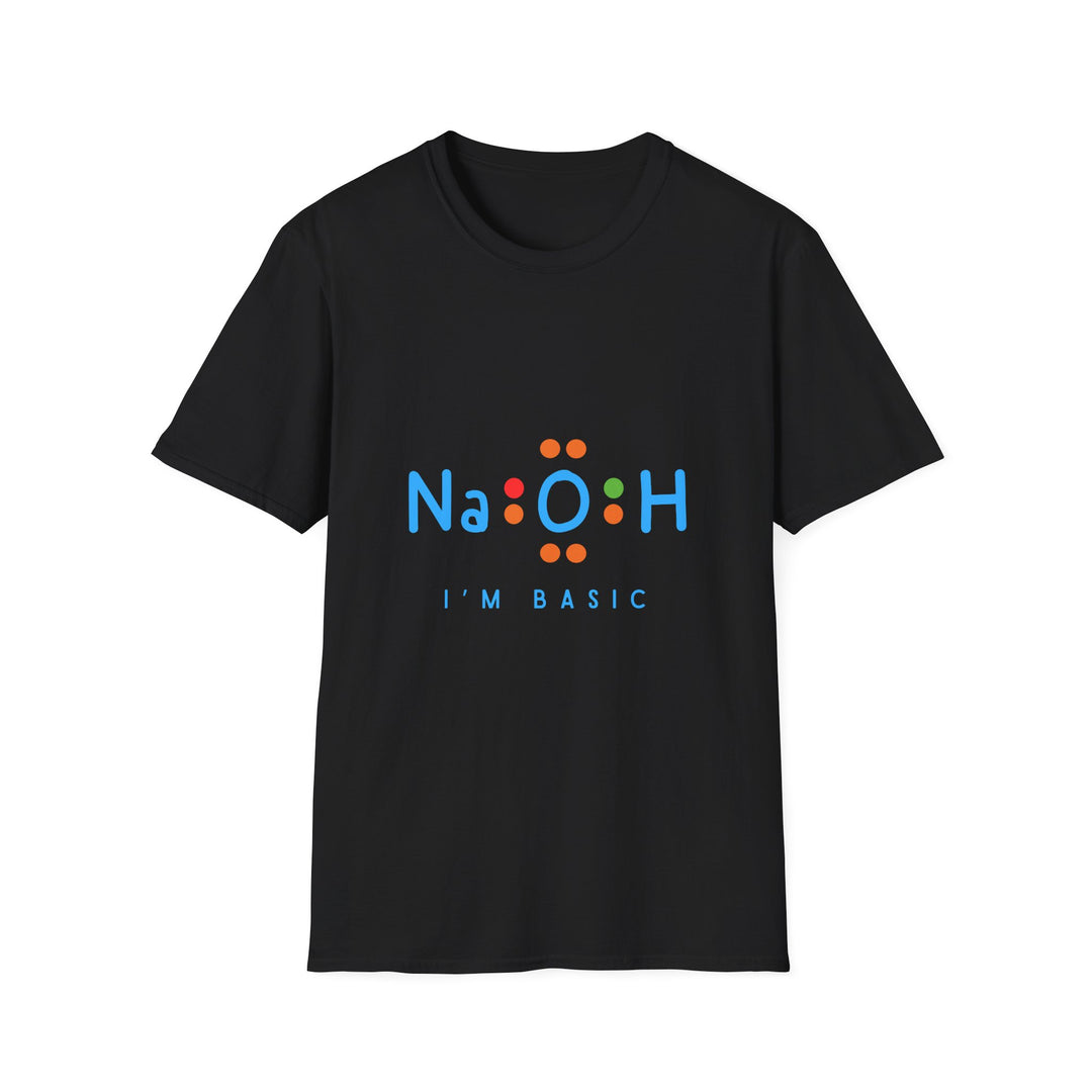 Chemistry Humor Tee, Playful NaOH T-Shirt, Unisex Science Shirt Gift, Funny Teacher Gift, Cute Basic Chemistry Top