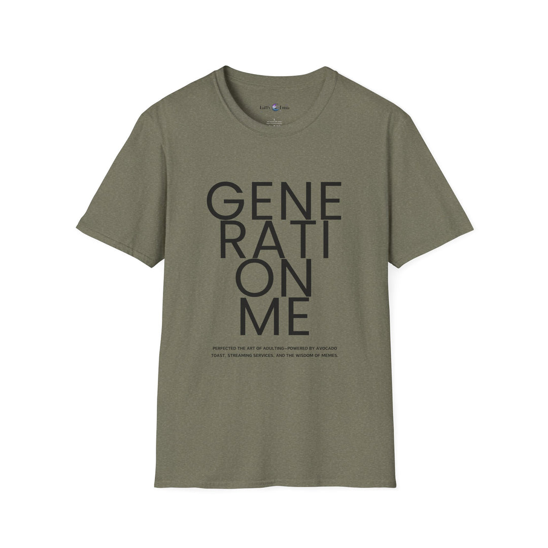 Unisex Softstyle T-Shirt - Generation Me Statement Tee - Inspirational Apparel for Comfort and Style - Perfect for Earth Day, Birthdays