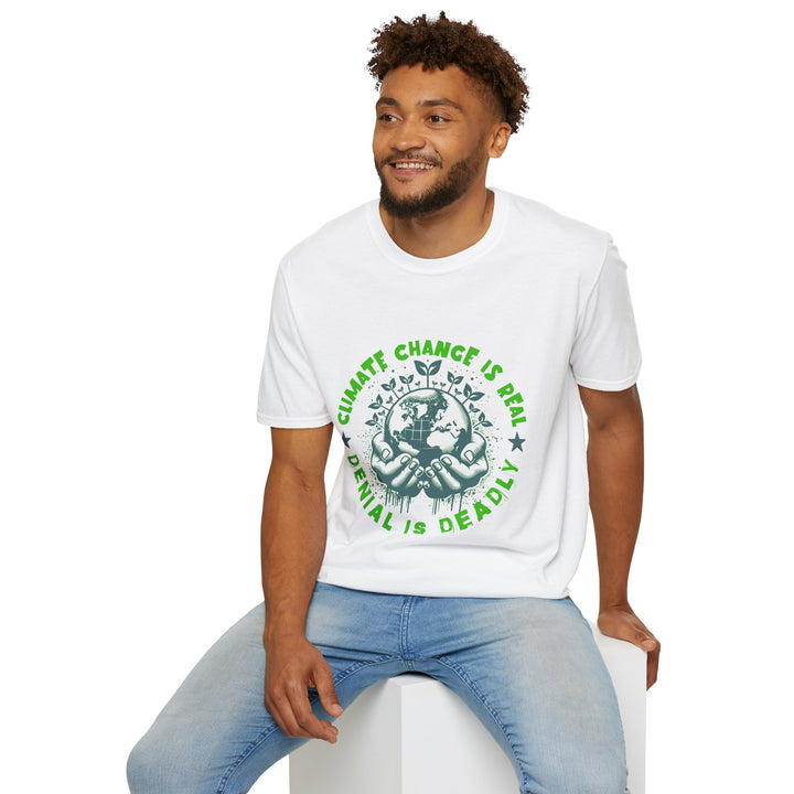 Unisex Softstyle T-Shirt - Climate Change is Real Eco-Conscious Tee - Perfect for Advocating Sustainability and Environmental Awareness