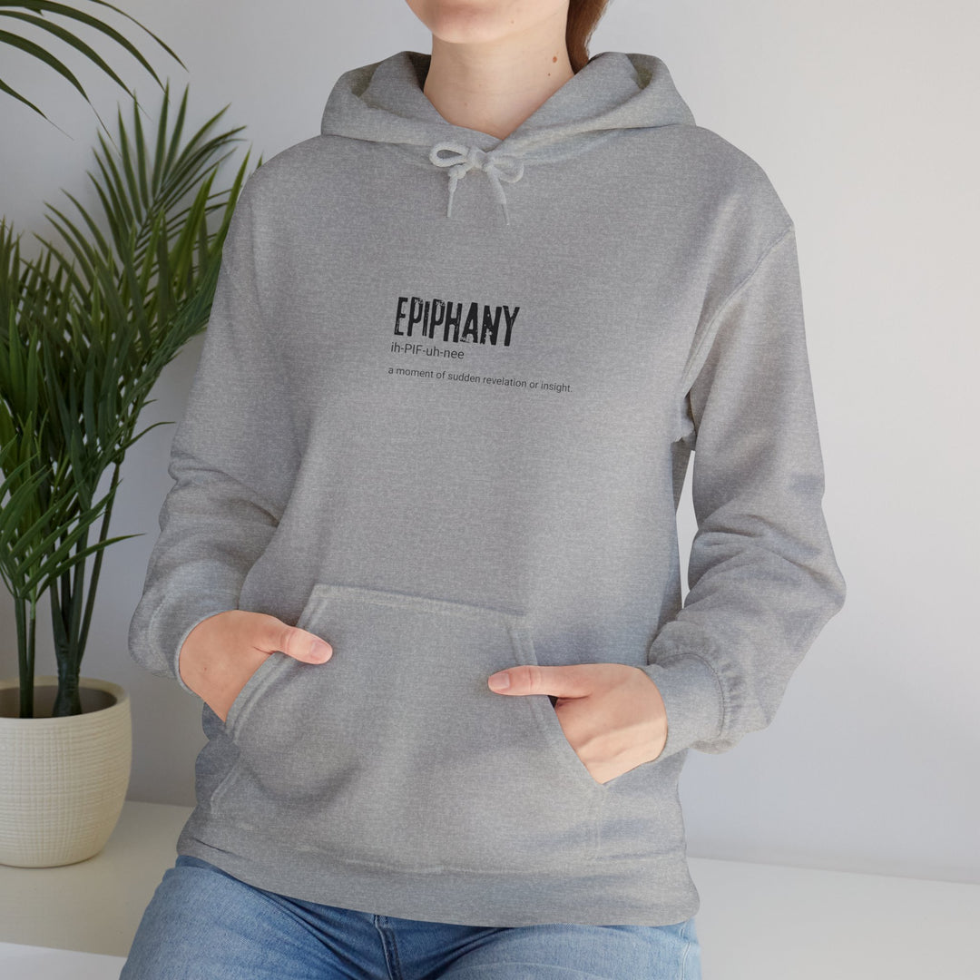 Epiphany Unisex Heavy Blend™ Hooded Sweatshirt | Cozy Gift for Reflective Souls, Casual Wear, Fall Fashion, Holiday Comfort, Thoughtful