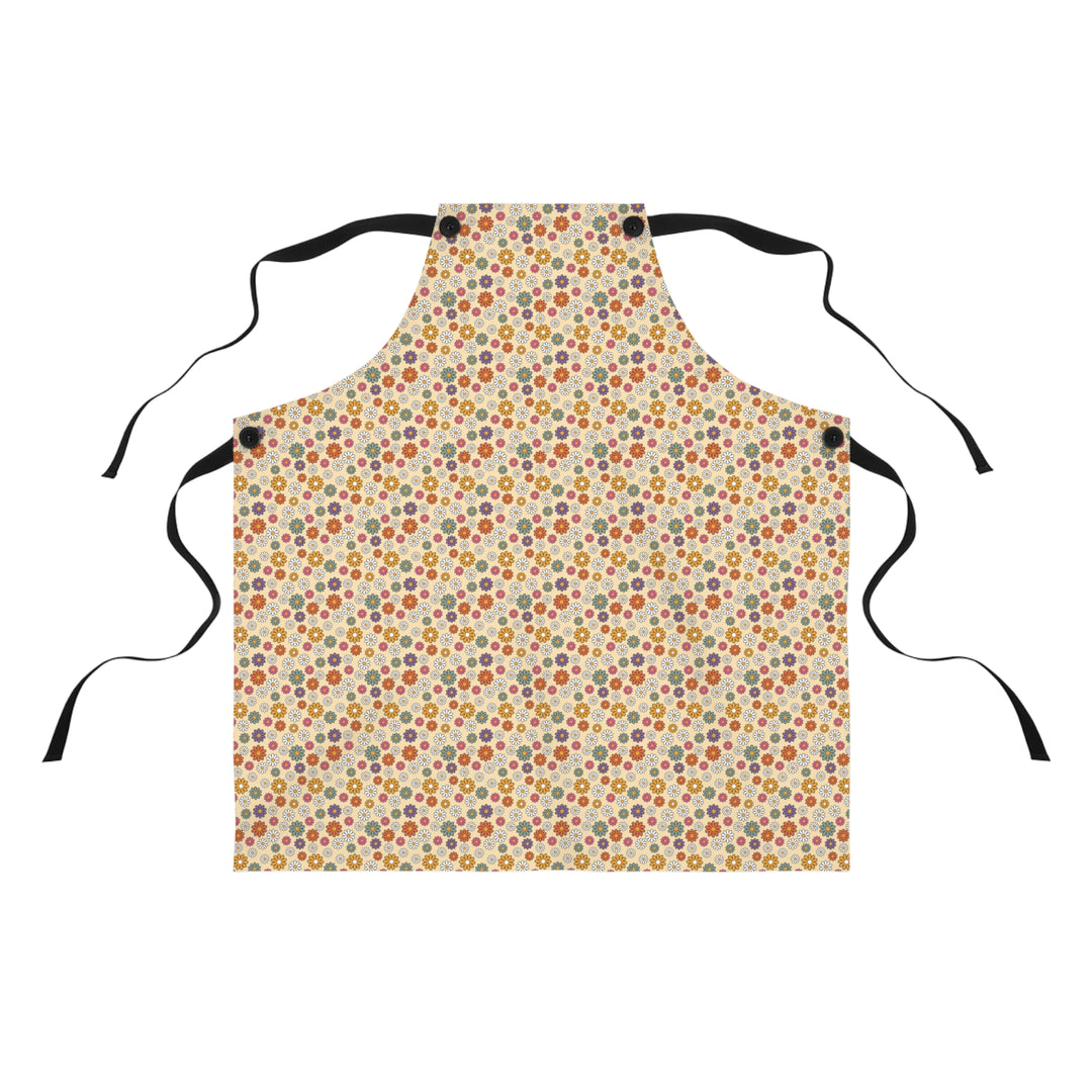 Floral Pattern Kitchen Apron for Baking & Cooking