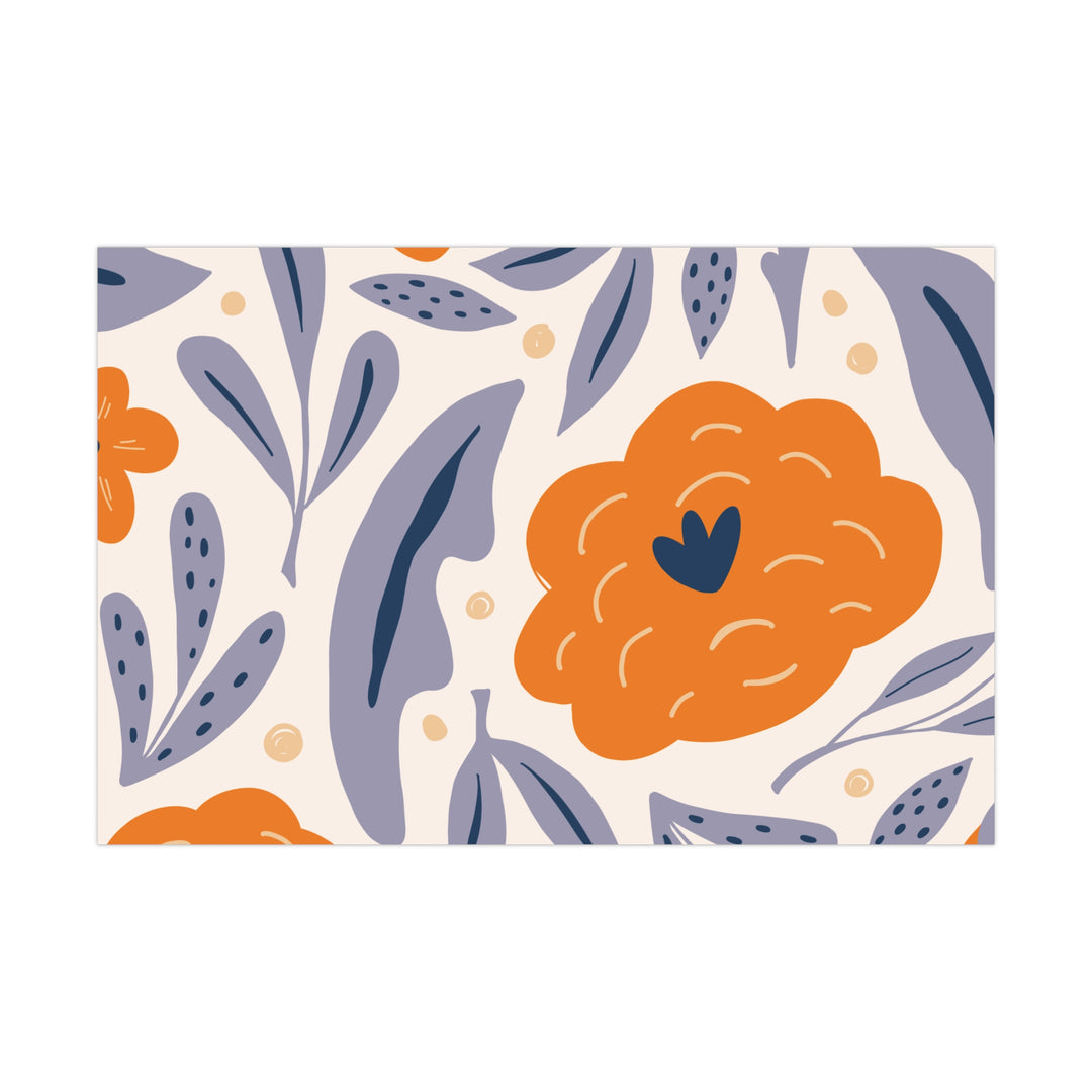 Floral Gift Wrap Papers | Vibrant Floral Pattern for All Occasions