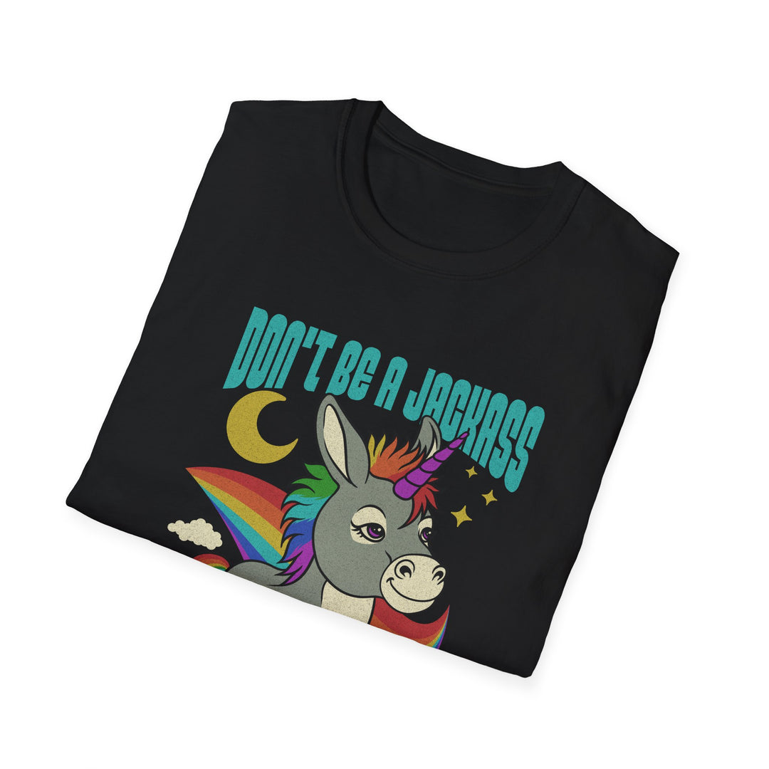 Funny Unicorn T-Shirt - Don't Be a Jerk, Kindness Matters, Cute Gift for Friends, Family, Birthday, Casual Wear, Unicorn Lovers