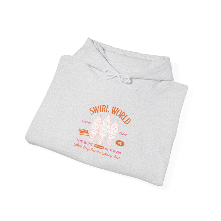 Swirl World Unisex Heavy Blend Hoodie - The Best Ice Cream in Town Retro Design - Cozy and Stylish Hoodie for Every Adventure