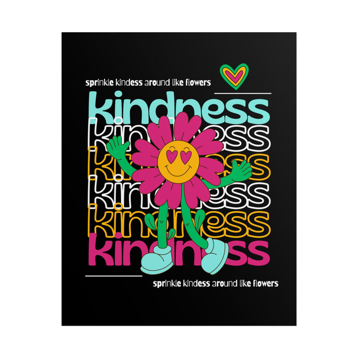 Vibrant Kindness Rolled Posters for Positive Vibes, Wall Art, Home Decor, Gift for Friends, Happy Room Aesthetic