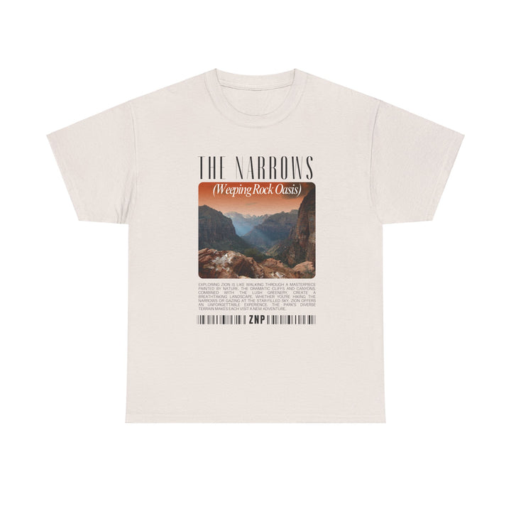 Zion National Park The Narrows Unisex Heavy Cotton Tee - Nature-Inspired Graphic T-Shirt for Outdoor Adventures and Casual Wear