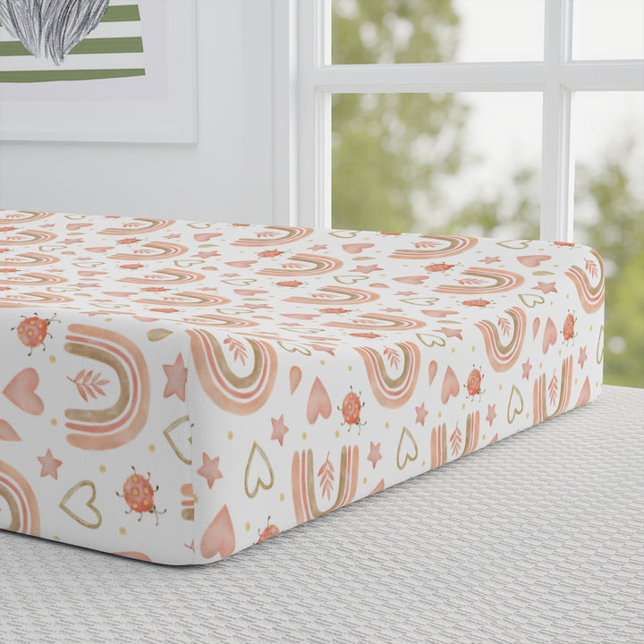 Floral Baby Changing Pad Cover - Soft & Stylish Nursery Essential