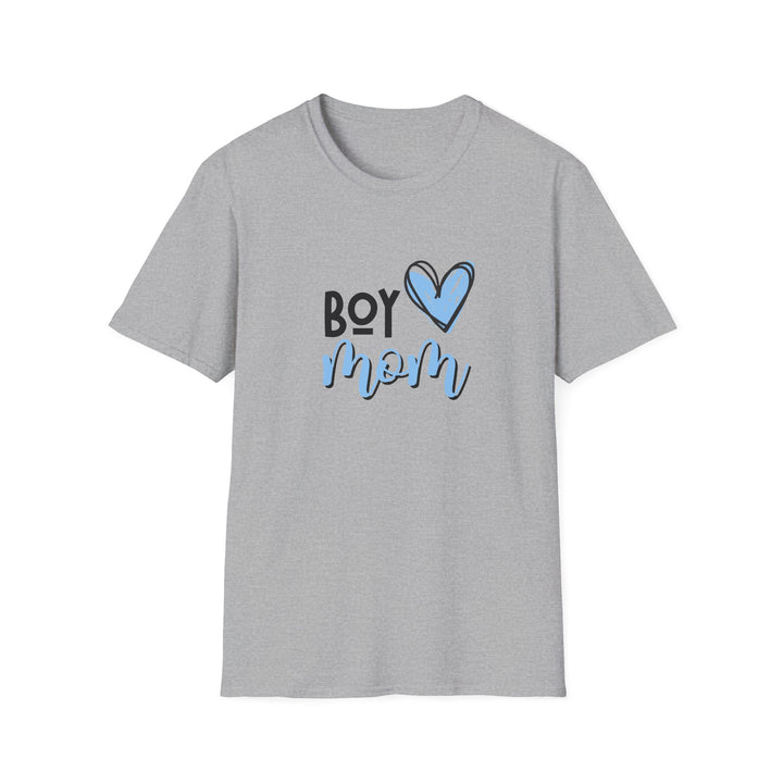 Boy Mom Softstyle T-Shirt, Cute Graphic Tee, Mother's Day Gift, Family Love Shirt, Casual Everyday Wear, Unisex Tee