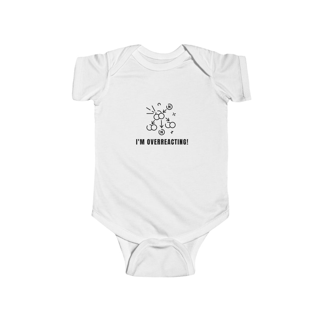 Funny Baby Bodysuit, Infant Humor Outfit for New Parents, Baby Shower Gift, Cute Baby Clothes, I'm Overreacting!