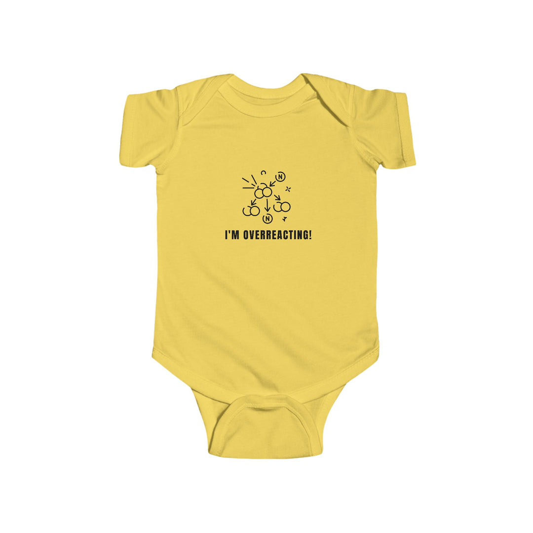 Funny Baby Bodysuit, Infant Humor Outfit for New Parents, Baby Shower Gift, Cute Baby Clothes, I'm Overreacting!