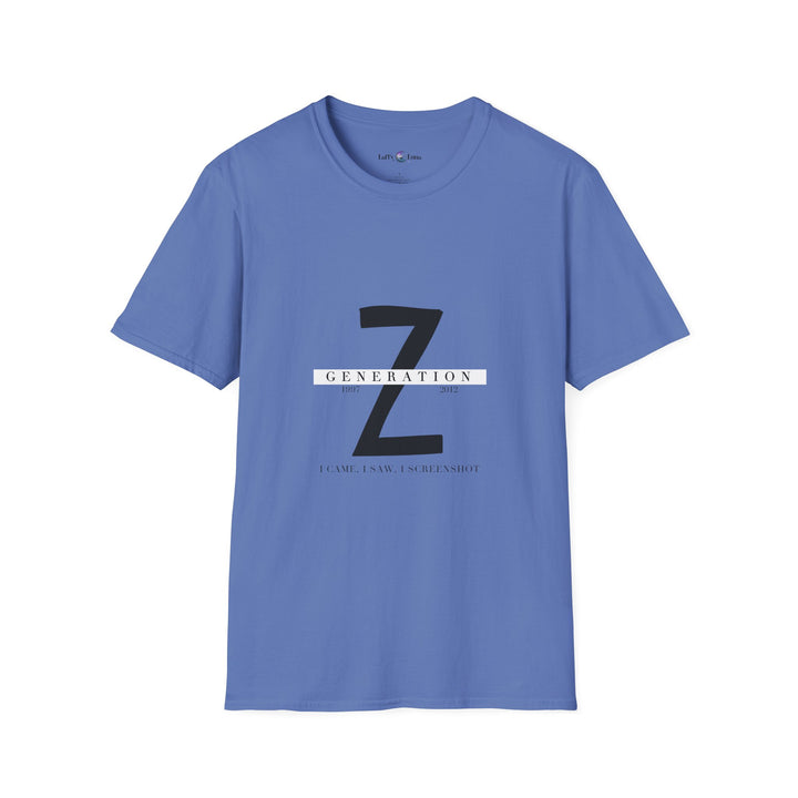 Generation Z Digital Expert Softstyle T-Shirt - - Living Our Best Life Funny Shirt for Online Gaming, Streaming, and Content Creation