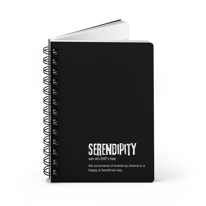 Serendipity Spiral Bound Journal - Inspirational Gift for Writers, Happiness Planner, Creative Journal, Self-Care Notebook, Gift for