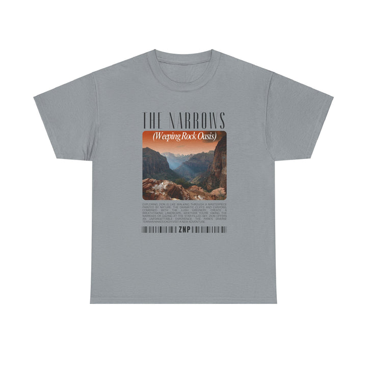 Zion National Park The Narrows Unisex Heavy Cotton Tee - Nature-Inspired Graphic T-Shirt for Outdoor Adventures and Casual Wear