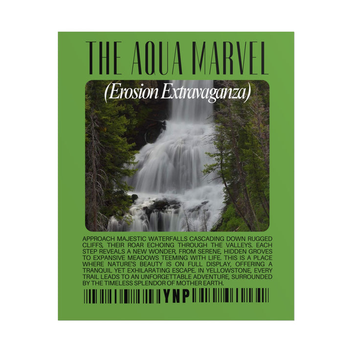 Yellowstone Aqua Marvels Rolled Poster - Scenic Land of Geothermal