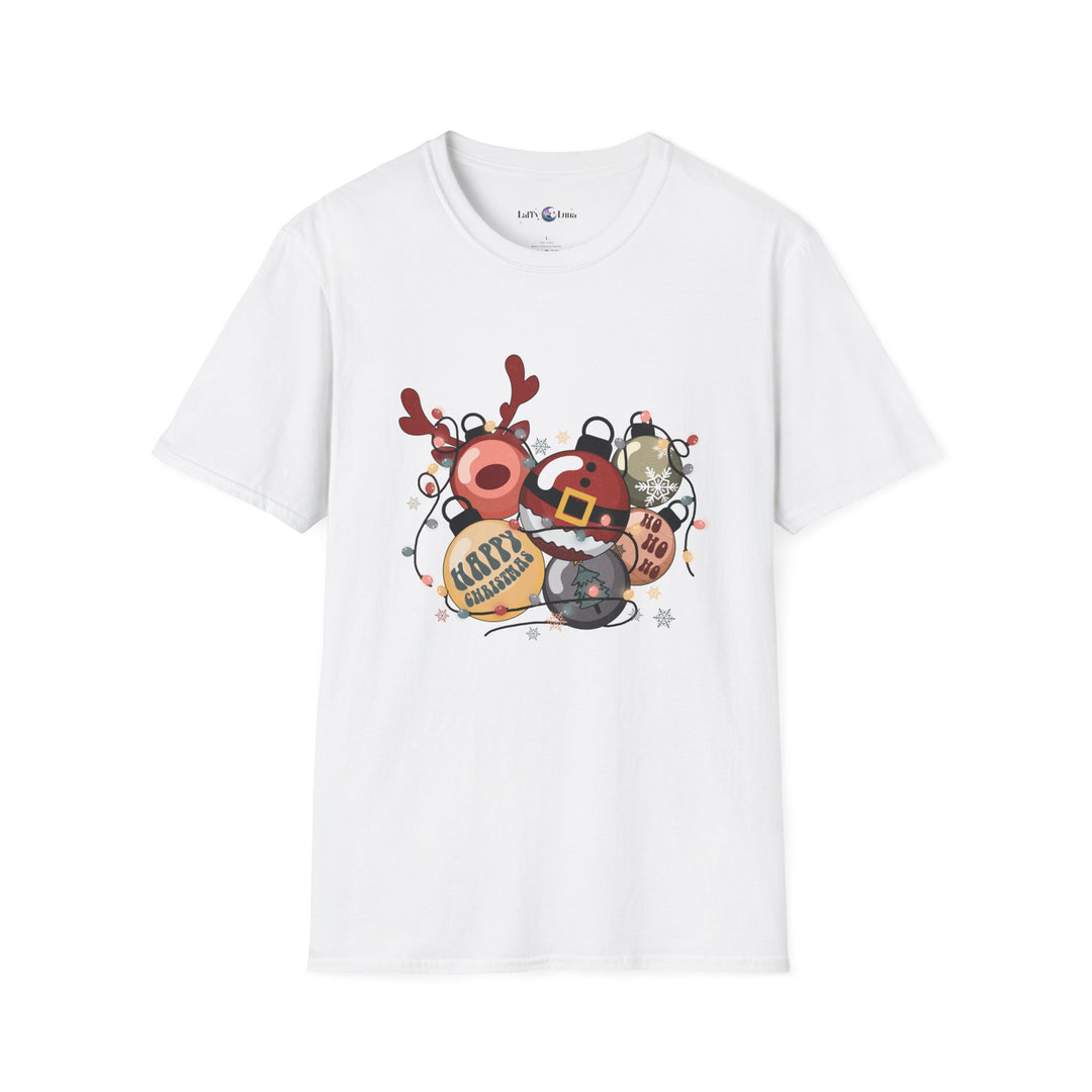 Festive Holiday Unisex Softstyle T-Shirt - Jolly Christmas Design - Perfect for Spreading Seasonal Joy and Christmas Cheer