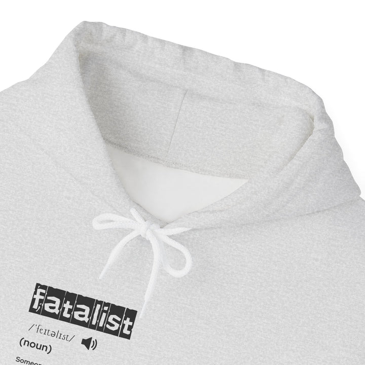 Fatalist Unisex Heavy Blend Hooded Sweatshirt, Cozy Hoodie for Deep Thinkers, Gift for Philosophy Lovers, Casual Wear, Everyday Comfort