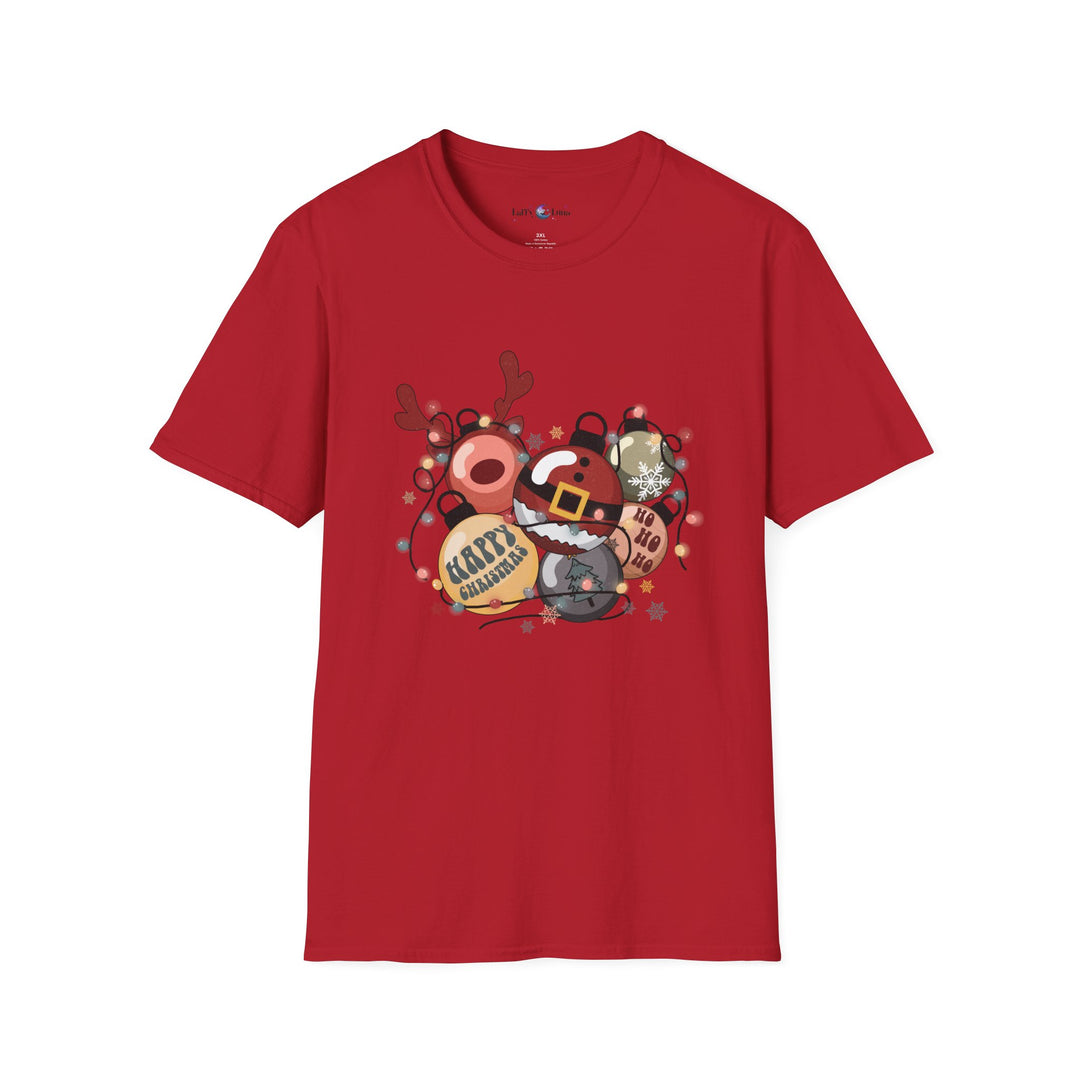 Festive Holiday Unisex Softstyle T-Shirt - Jolly Christmas Design - Perfect for Spreading Seasonal Joy and Christmas Cheer