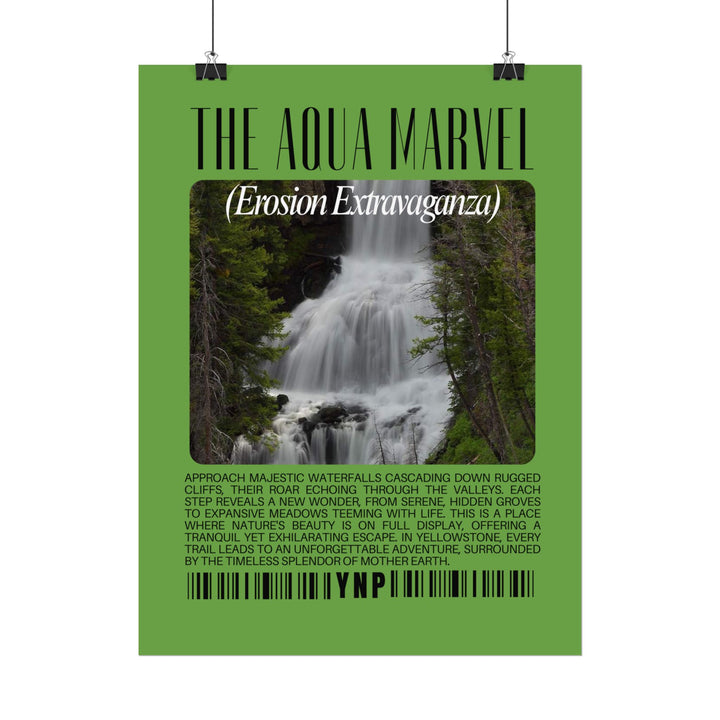 Yellowstone Aqua Marvels Rolled Poster - Scenic Land of Geothermal