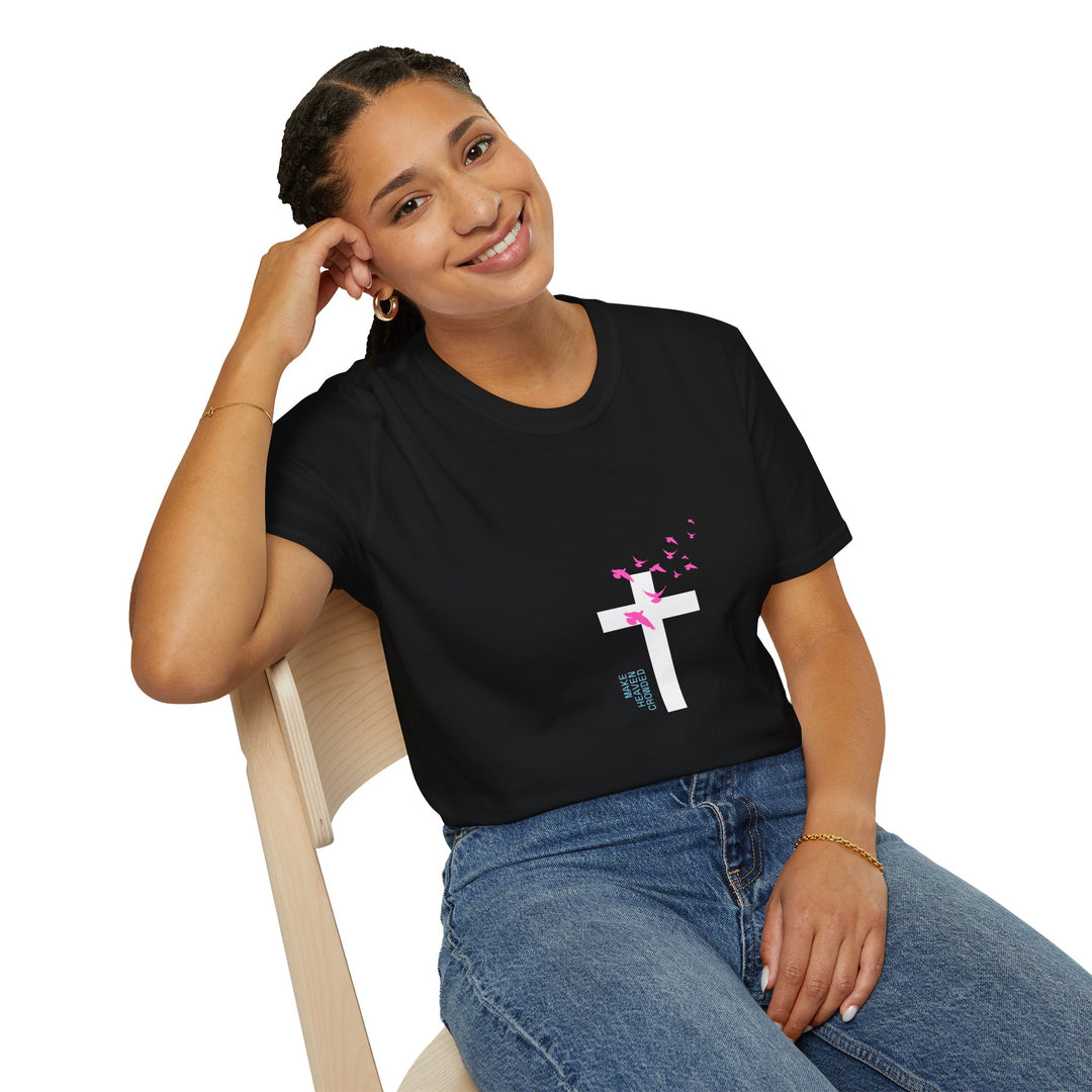 Unisex Softstyle T-Shirt with Inspirational Design - Perfect for Everyday Wear - Comfortable and Sustainable Fashion for Religious Events