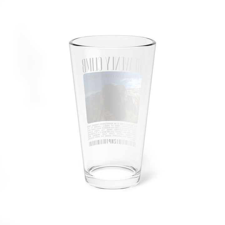 Heavenly Climb 16oz Mixing Glass - Scenic Adventure Drinkware - Zion National Park Inspired Design