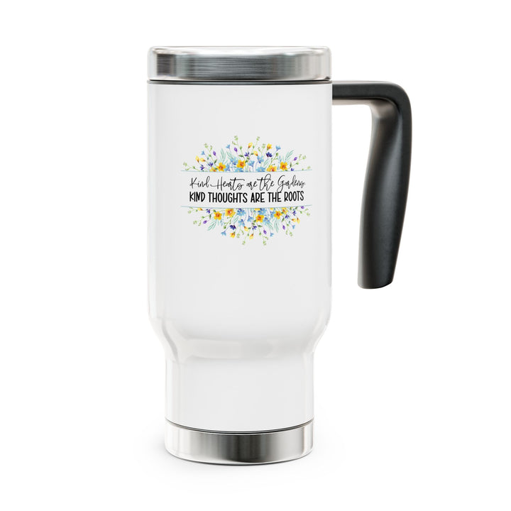 Inspirational Travel Mug - "Kind Thoughts Are the Roots" - Perfect for Gifts, Coffee Lovers, Travel, Office, and Wellness