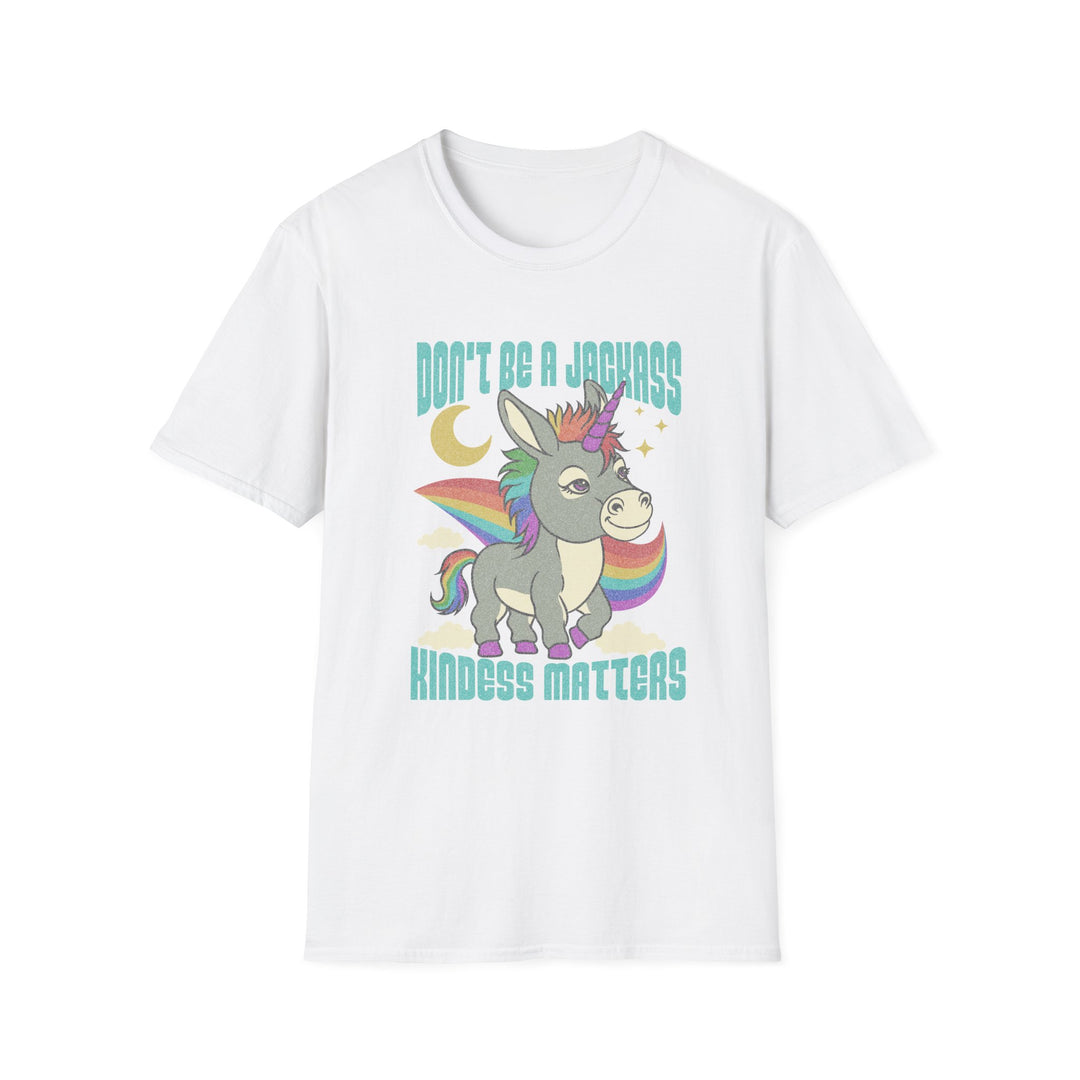 Funny Unicorn T-Shirt - Don't Be a Jerk, Kindness Matters, Cute Gift for Friends, Family, Birthday, Casual Wear, Unicorn Lovers