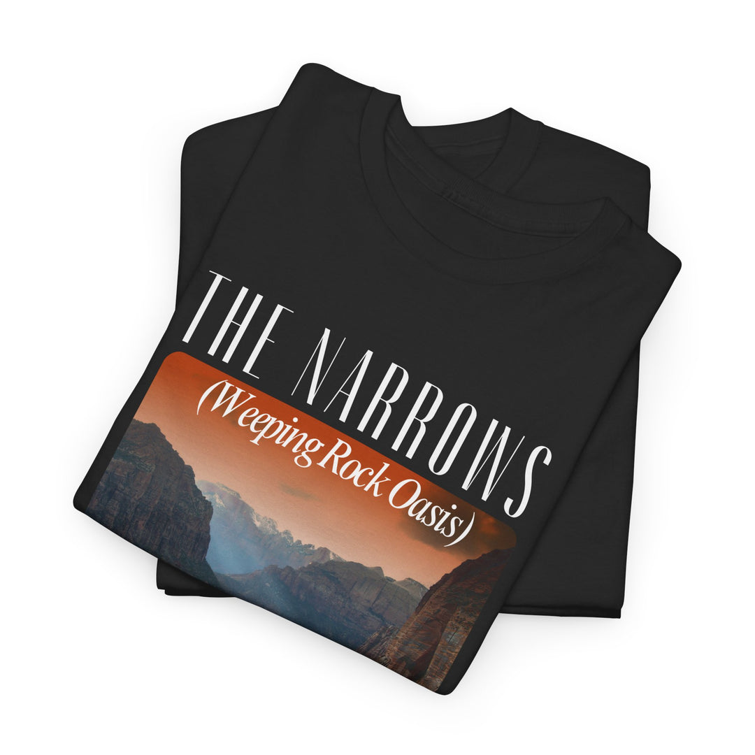 Zion National Park The Narrows Unisex Heavy Cotton Tee - Nature-Inspired Graphic T-Shirt for Outdoor Adventures and Casual Wear