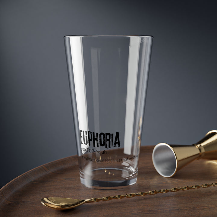 Euphoria Mixing Glass, 16oz - Perfect for Cocktails, Parties, Home Bars, Gifts for Mixologists, Celebrations