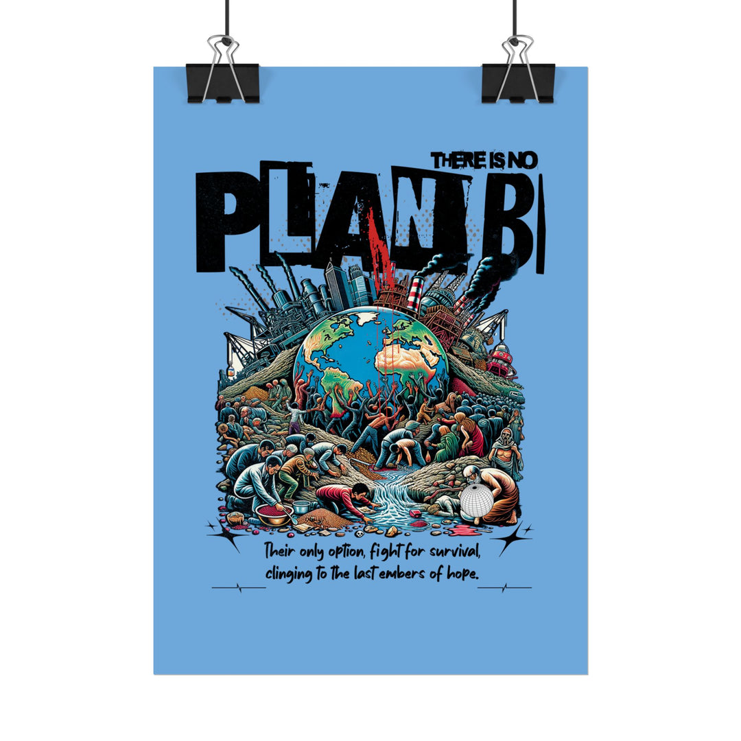 Inspirational Climate Awareness Rolled Poster - 'There Is No Plan B'