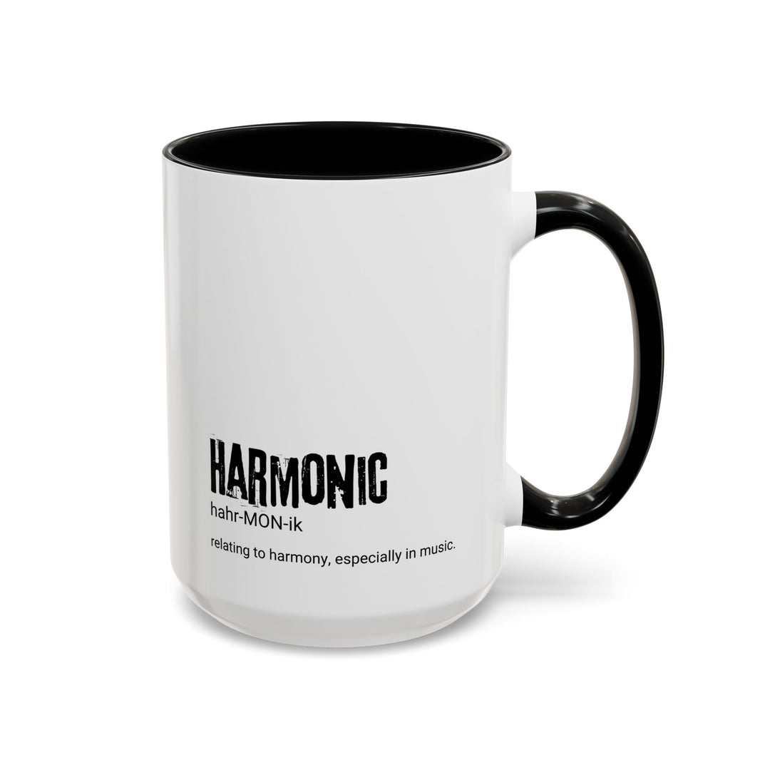 Harmonic Accent Coffee Mug - Perfect for Music Lovers, Unique Gift, Home or Office Decor, 11oz, 15oz, Coffee Lover's Gift