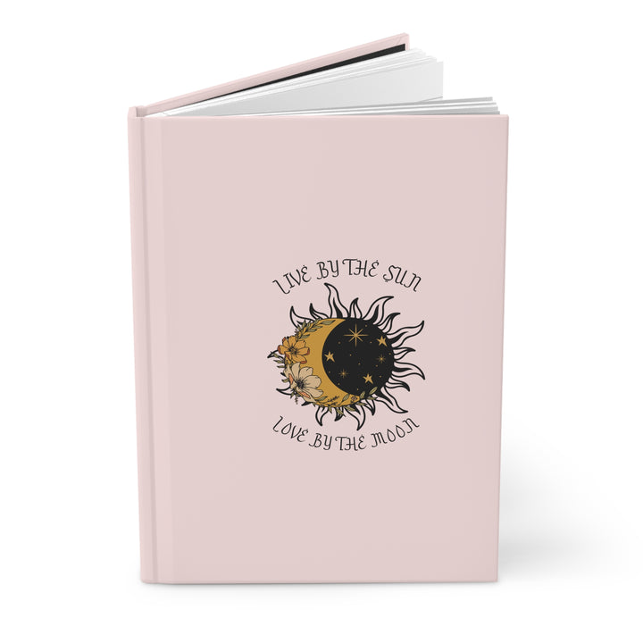 Sun and Moon-Inspired Hardcover Journal - "Live by the Sun, Love by the Moon"