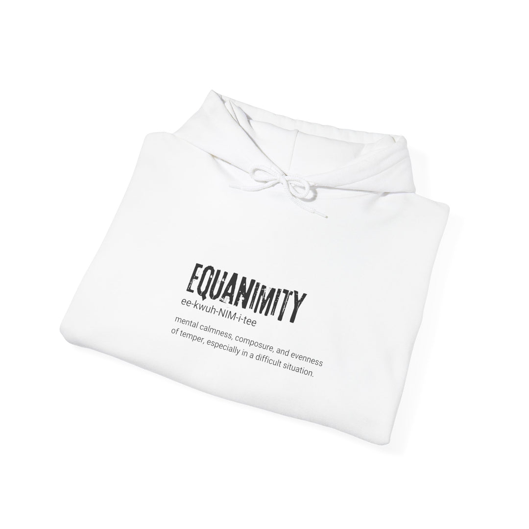 Equanimity Unisex Heavy Blend Hoodie, Cozy Gift for Mindfulness, Spiritual Hoodie, Inspirational Sweatshirt, Relaxation Wear, Peaceful