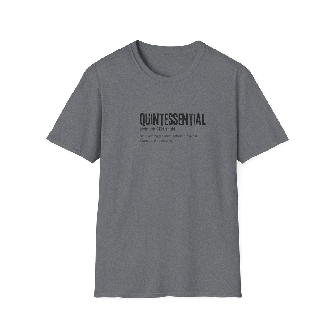 Quintessential Unisex Softstyle T-Shirt, Casual Graphic Tee, Gift for Friends, Everyday Wear, Perfect for Any Occasion, Minimalist Design