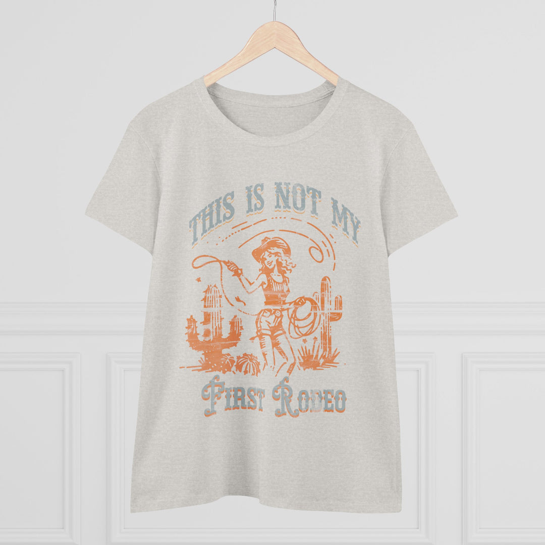 Cowgirl Theme Tee, This Is Not My First Rodeo Shirt, Western Style Women's Tee, Country Western Apparel, Gift for Rodeo Lovers