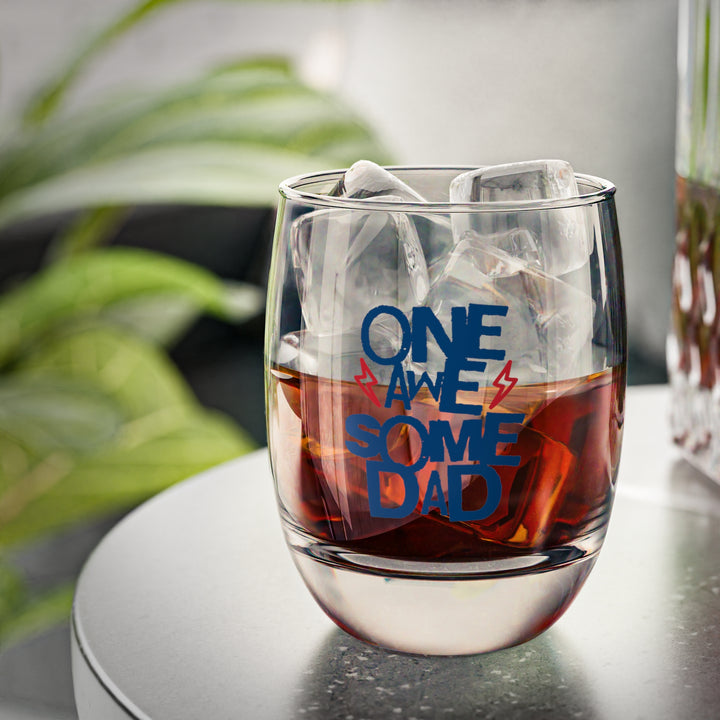 Personalized Whiskey Glass, Perfect Gift for Dad, Birthday, Father's Day, Engraved Glass, Unique Barware