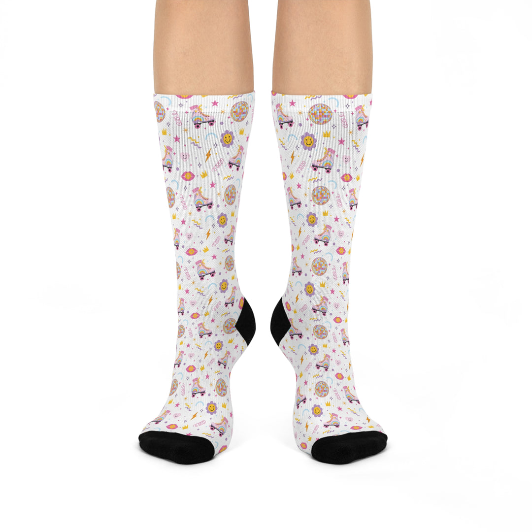 Whimsical Cushioned Crew Socks for Fun Loving Souls - Perfect for Gifts, Everyday Wear or Celebrations