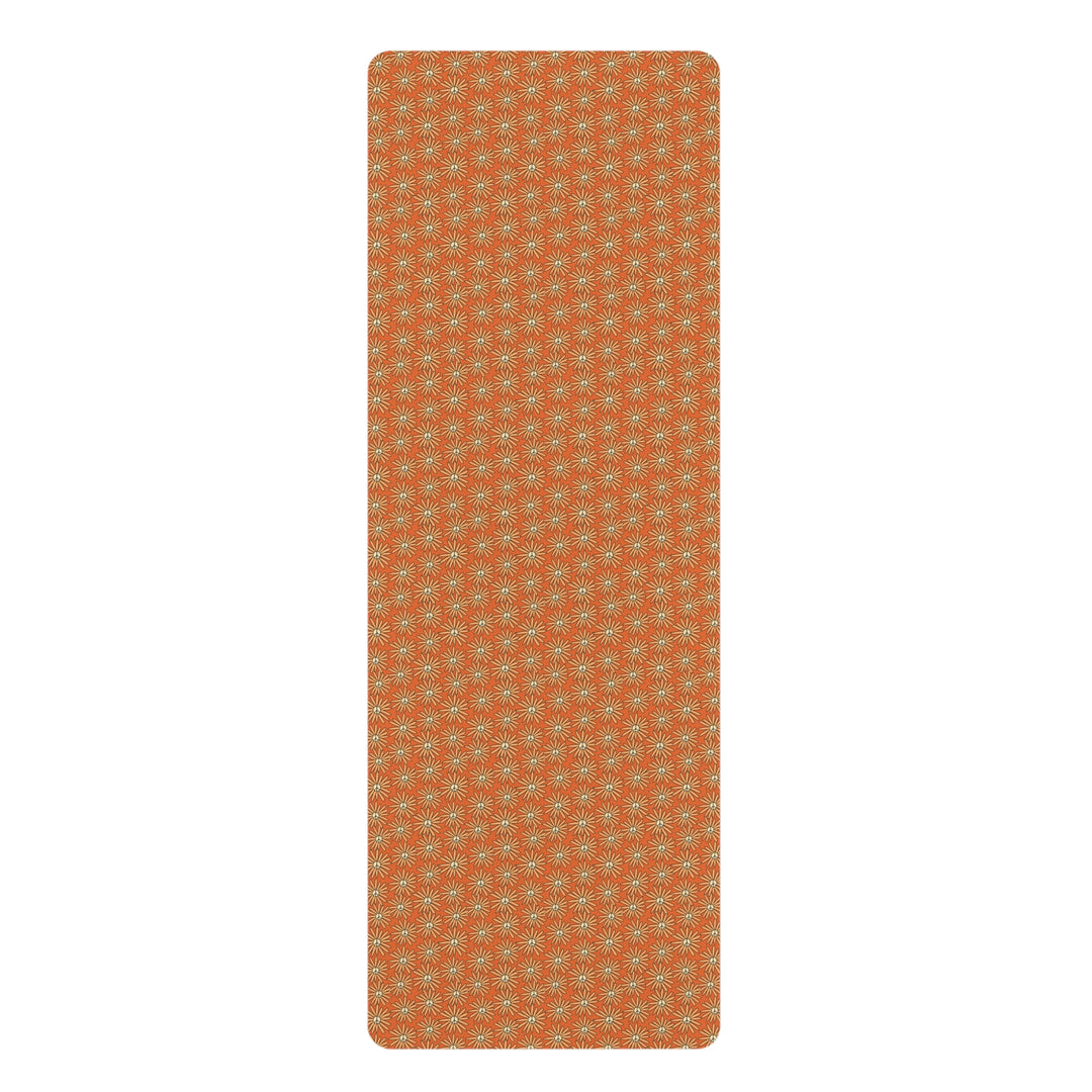 Eco-Friendly Rubber Yoga Mat - Vibrant Pattern for Mindful Practice