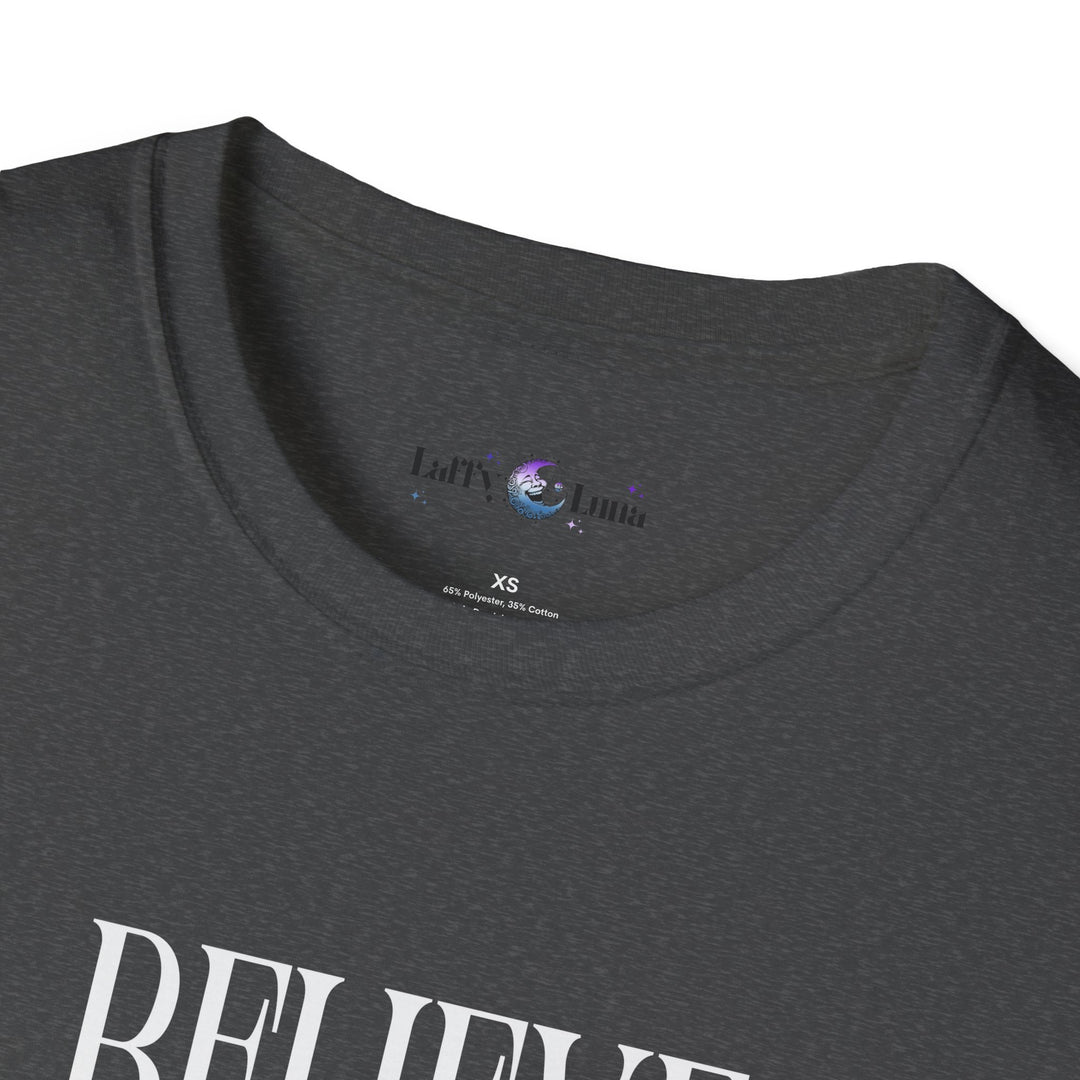 Unisex Softstyle T-Shirt - Believe Graphic Tee for Nature Lovers - Ideal for Casual Outings, Cozy Gatherings, and Relaxing at Home