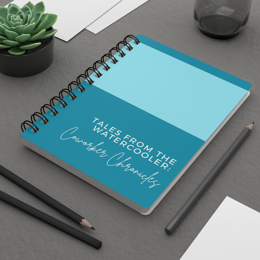 Coworker Chronicles Hardcover Journal - Teal Watercooler Tales - Perfect for Office Humor and Daily Reflections