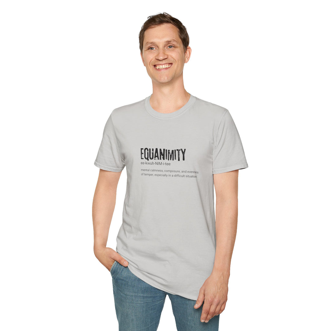 Equanimity Unisex T-Shirt, Relaxation Shirt, Mindfulness Tee, Gift for Wellness Lovers, Inspirational Clothing