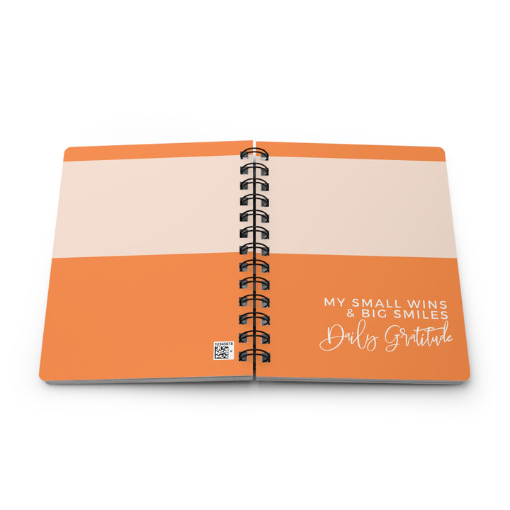 Daily Gratitude Spiral Bound Journal - My Small Wins & Big Smiles