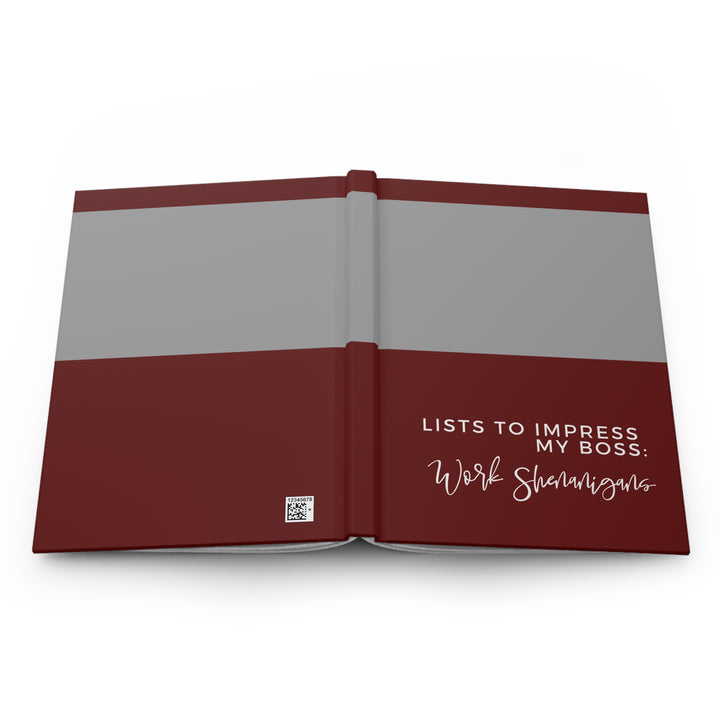 Burgundy Professional Hardcover Journal: Lists to Impress My Boss