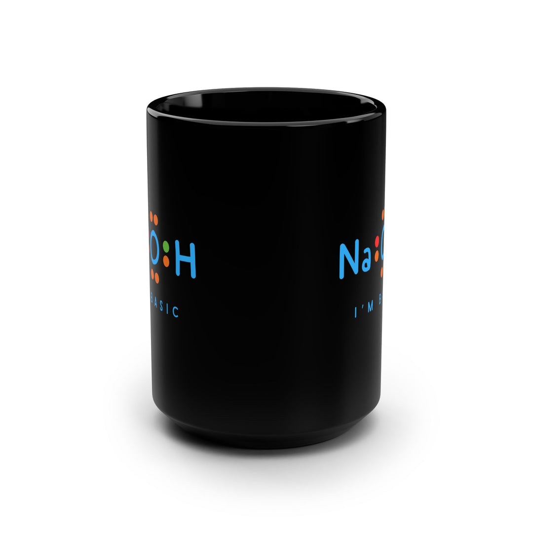 Funny Science Mug - "NaOH I'm Basic" - Chemistry Gift for Teachers, Coffee Lovers, Science Enthusiasts, Birthdays, and Parties