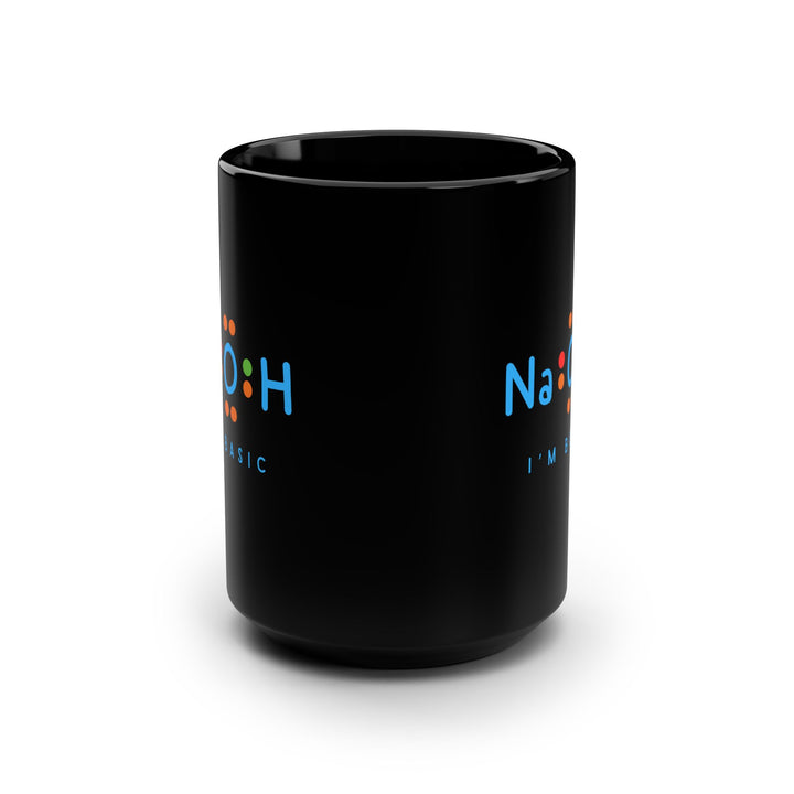 Funny Science Mug - "NaOH I'm Basic" - Chemistry Gift for Teachers, Coffee Lovers, Science Enthusiasts, Birthdays, and Parties